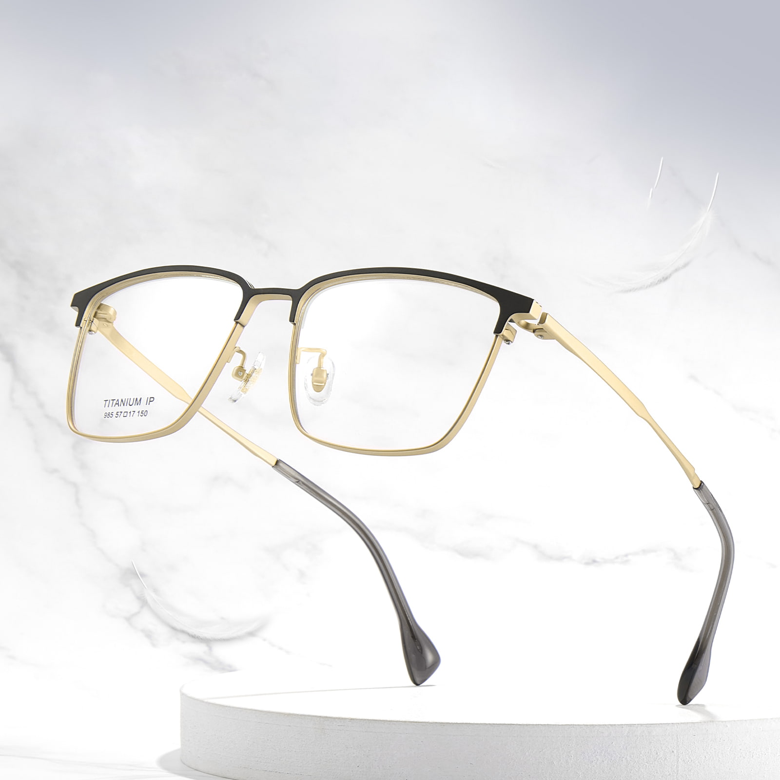 985 Fráma Leictreaphlátáilte Eyebrow Tiús Gloiní Pure Tíotáiniam