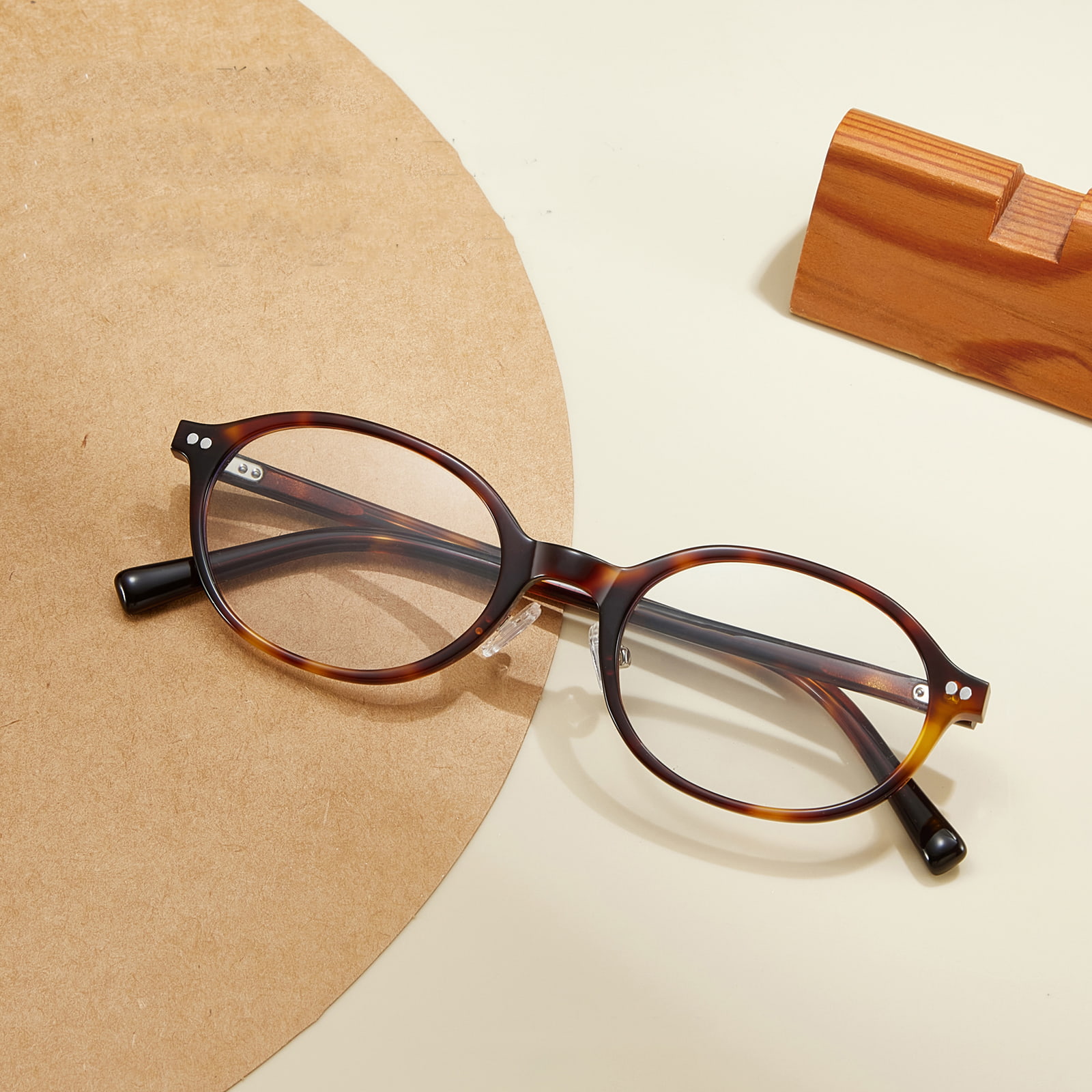 BC2049 Obair Ríomhaire Gloiní Aicrileach Oval Skin-Friendly