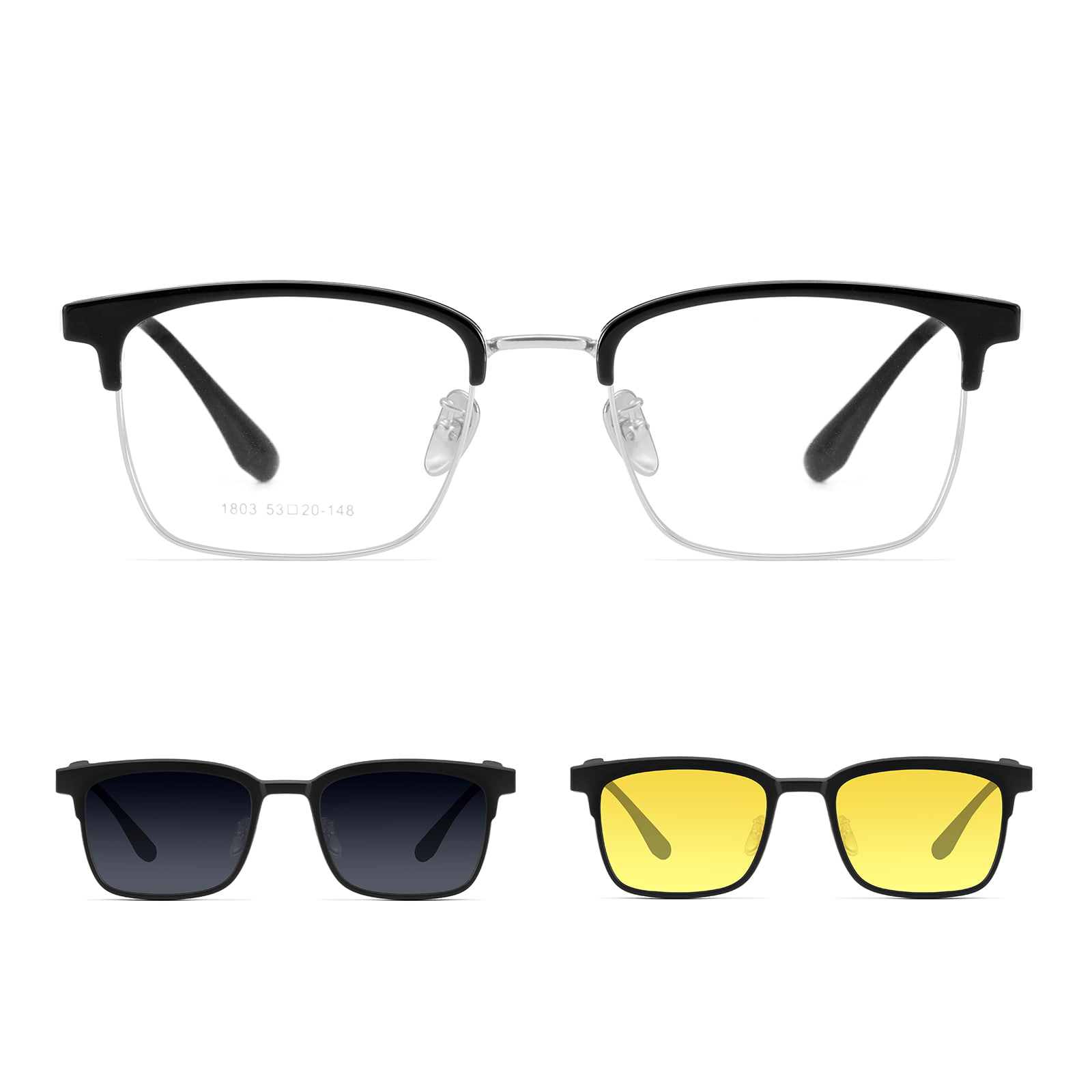 1803 Sunglasses Myopia Tiomáint Tacar Maighnéadach Láidir 3-I-1